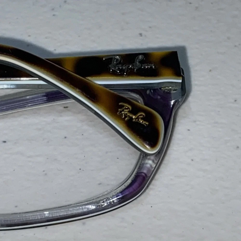 Ray Ban RB5255 Eyeglasses Glasses Frames Tortoise Brown Blue Full Rim 53-16-135